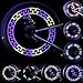 LEBOLIKE Bike Wheel Lights Waterproof Colorful LEDs Spoke Lights for Bicycle Wheel Spoke 30 Pattern Decorations - (1 Piece for 1 Tire)