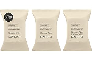 Loved01 Face & Body Salicylic Acid Exfoliating Cleansing Wipes, John Legend Skincare, Oil & Fragrance-Free, No-Rinse, Suitable for Blemish-Prone Skin, 3-Pack (72 wipes)