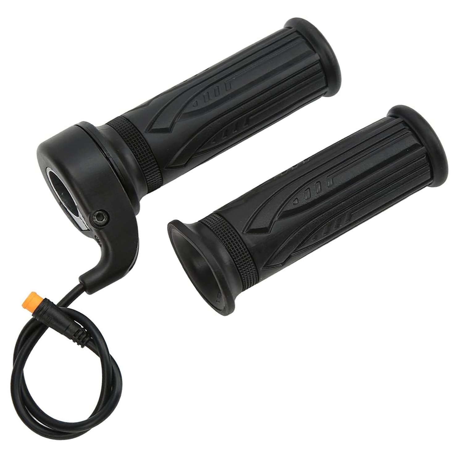 Photo 1 of Throttle Grip for EBike Electric Full Twist Throttle Handlebar, 20X Right Hand E-Bike Scooter Throttle Grip, 12V-72V Ebike Motorcycle Speed Accelerator with 3 PIN Waterproof Connector, 22.2mm/0.87in
