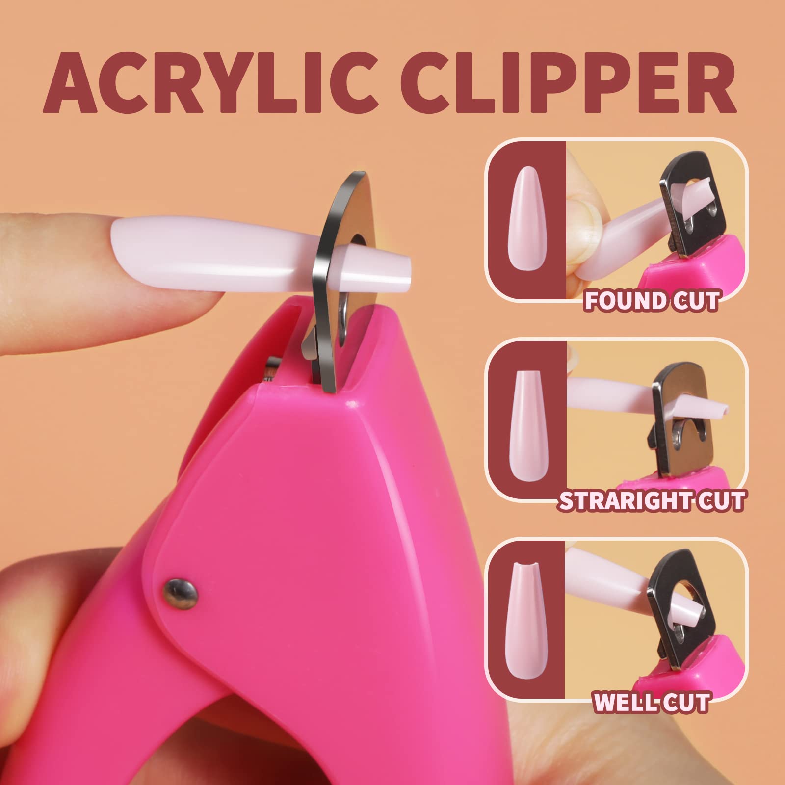 Teenitor Full Cover Color Press On Coffin Nails, 576pcs Fake Nail Tips in 24 Colors, Glue On Long Ballerina False Nails - Image 4