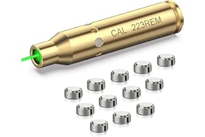 MidTen Green Laser Bore Sight 223 5.56mm/ 9mm/ .243 308WIN Laser Boresighter with 4 Sets of Batteries