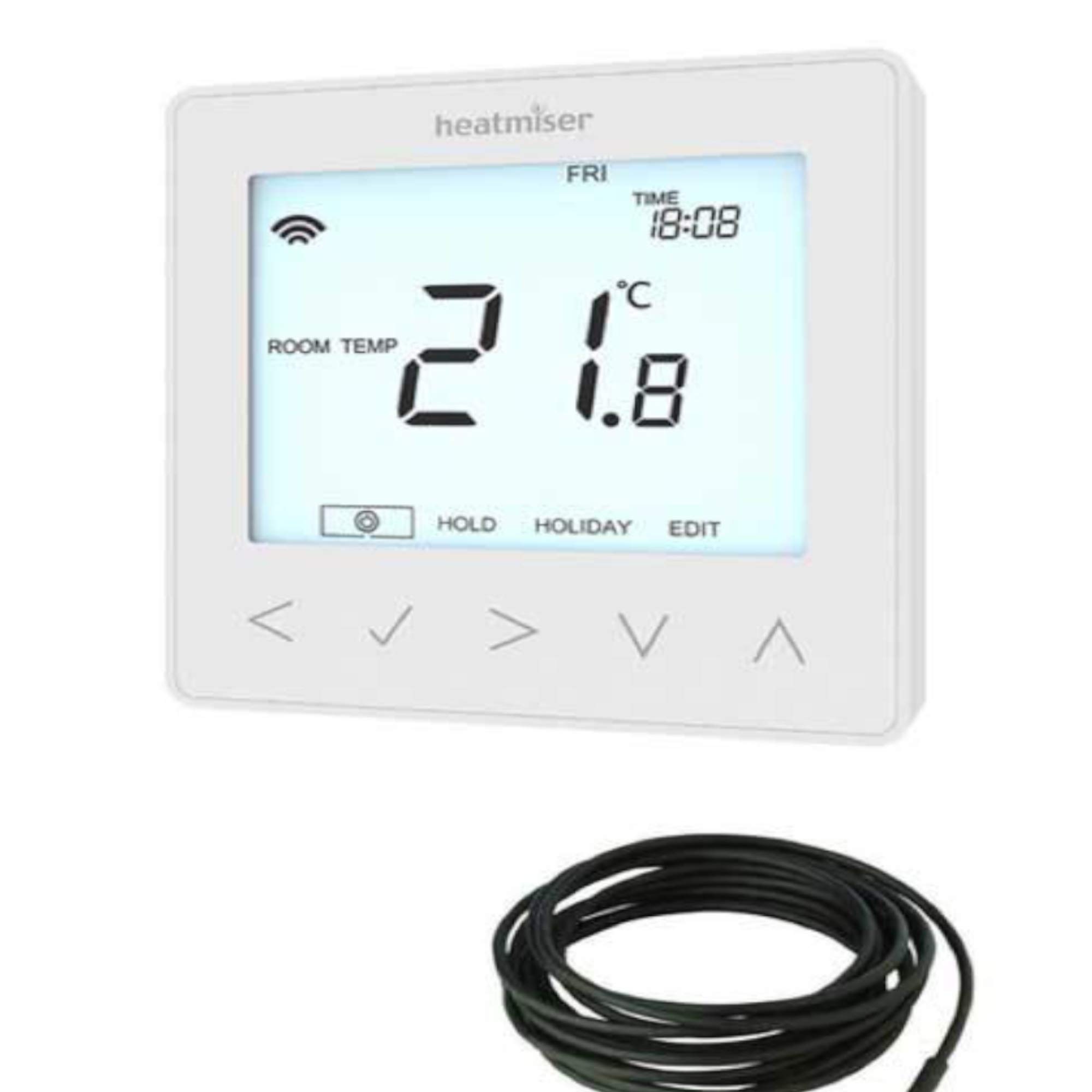 Kudos-Trading - Heatmiser Neo-E Smart Stat Electric Underfloor Heating Thermostat Works with NeoHub Gen 2 Giving Interface with Apple, Alexa & Google Giving Smart Controls.