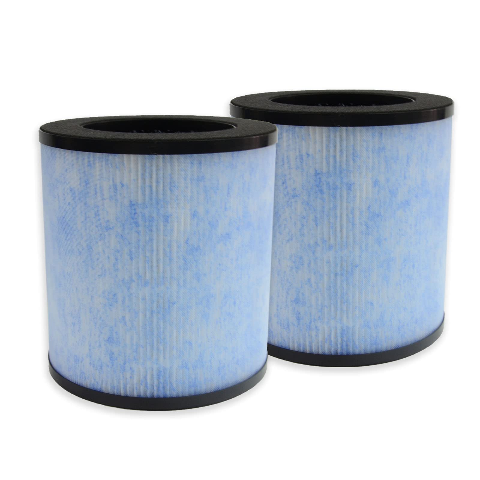 PUREBURG Replacement Filter Compatible with Kokofit & Elechomes P1800 Air Purifier, 2-Pack H13 4-Stage Filtration Activated Carbon 2-IN-1