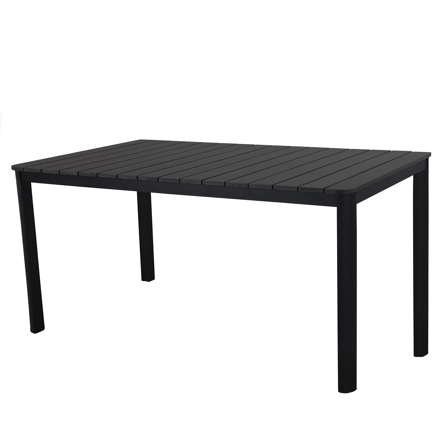 Oakland Living AZ932-TABLE-BK Modern Outdoor Dining Table, Black