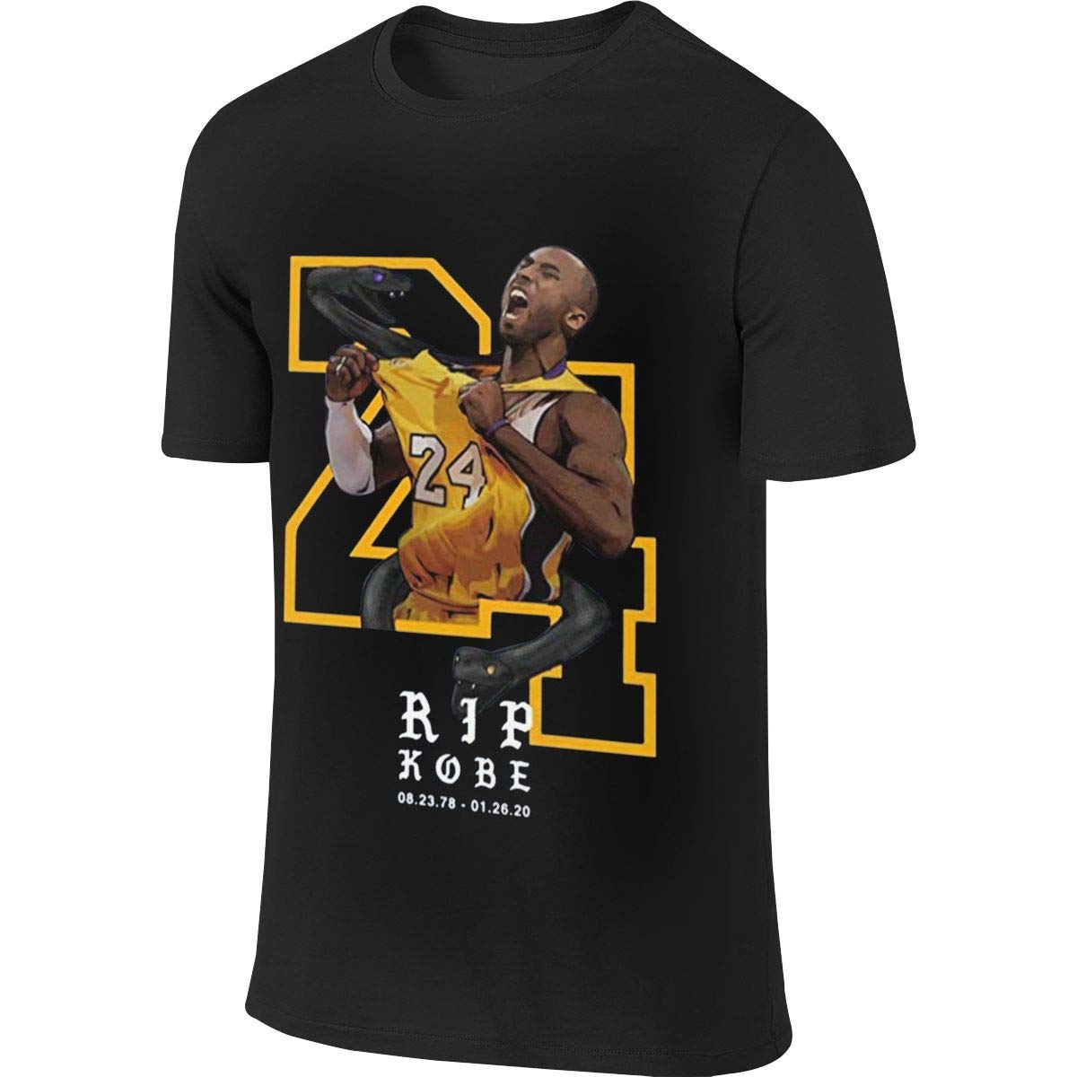 Rip Kobe Bryant Memorial Rest In Peace Mamba 24 Basketball Legend Humor Running Black T Sh