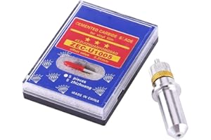 GOTOTOP 15 Pcs Cutter Plotter Cutting Blades for Roland Cutting Plotter 30, 45, 60 Degree Standard Cutting Blades with Holder