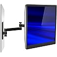 Mount-It! Full Motion Computer Monitor Wall Mount, Articulating Arm Fits Single Monitor Screens 19 20 21.5 22 24 27 30 Inches, VESA 75 and 100 Compatible, 33 lb Capacity Black
