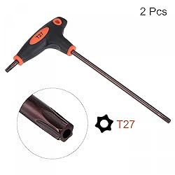 uxcell T27 Anti Tamper Proof Torx Key T-Handle Dual