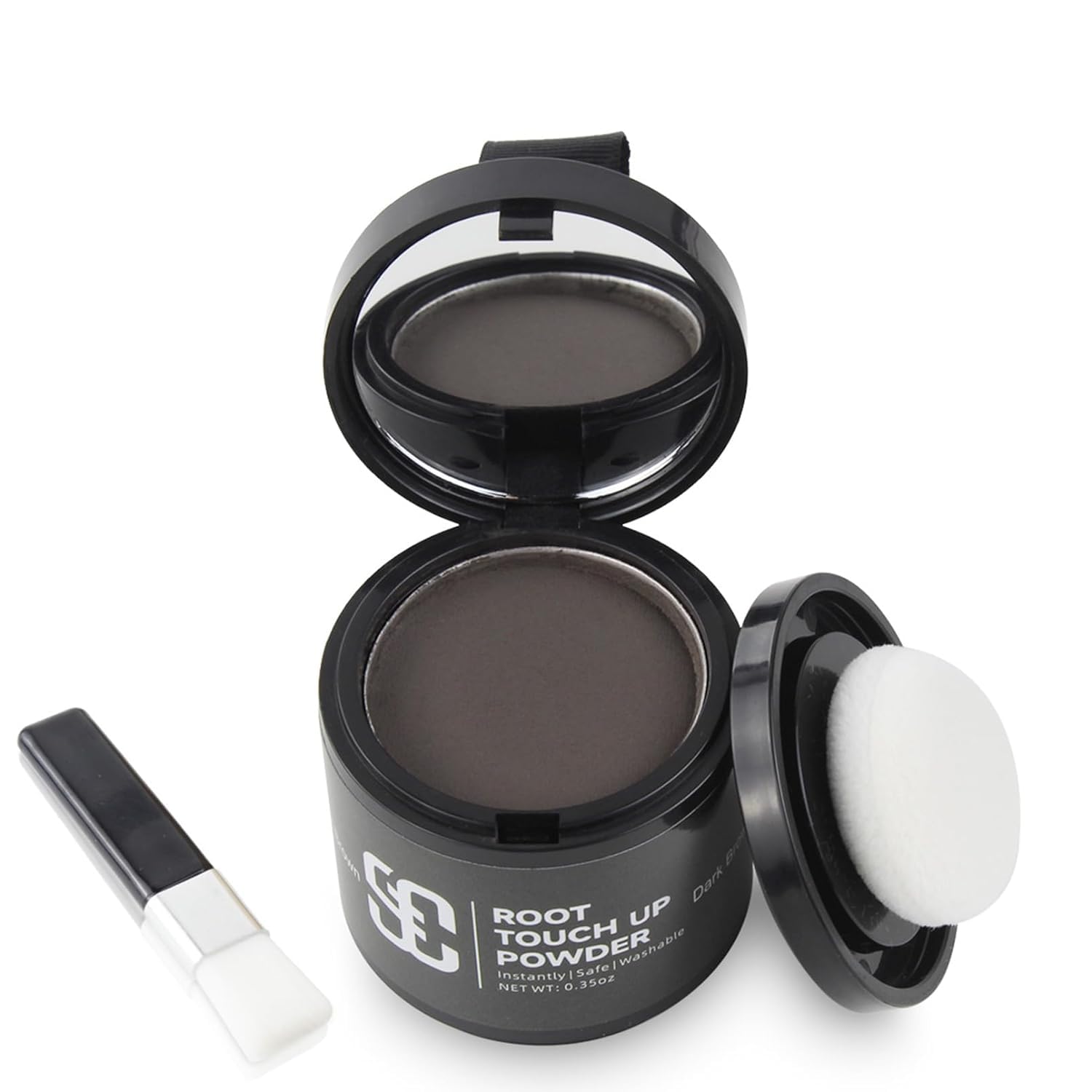 SOVONCARE Hairline Powder Instantly Hairline Shadow Gray Hair Coverage Touch Up Hair Powder for Thinning Hair for Women Root Cover Up (Dark Brown, 0.14 Ounce (Pack of 1))