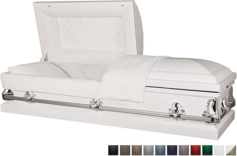 Amazon Com Titan Casket Orion White Steel Casket With White
