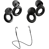 Loop Earplugs Day &amp; Night Link Bundle (2-Pack) &ndash; Loop Experience 2 + Loop Quiet 2 + Loop Link | Reusable Ear Plugs for Sleep, Focus, Noise Sensitivity, Music, Events &amp; More | 18 dB/24 dB Noise Reducti
