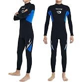 Owntop Kids Wetsuit, 2.5mm Stretch Thermal Neoprene | Full Body Youth Wetsuits, Easy On&amp;Off for Cold Water Swimming Surfing Diving Watersport