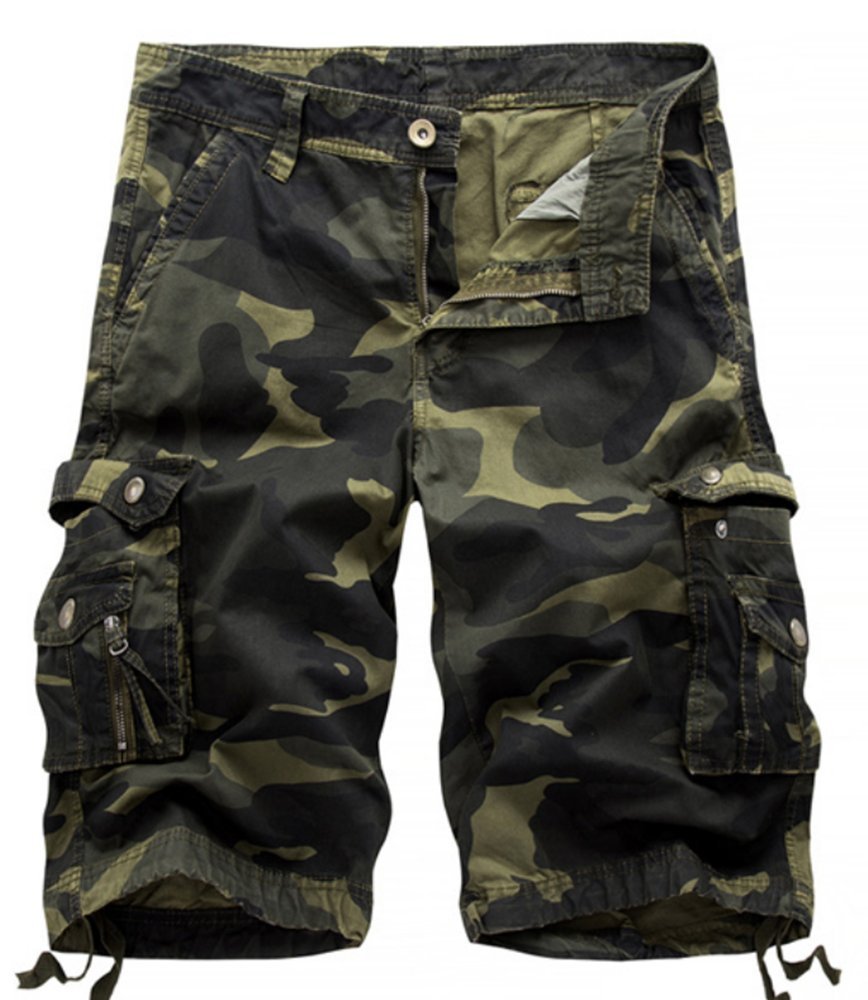 dark green cargo shorts