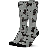 Funny Dog Crew Socks,Cute Dog Athletic Running Socks for Men Women