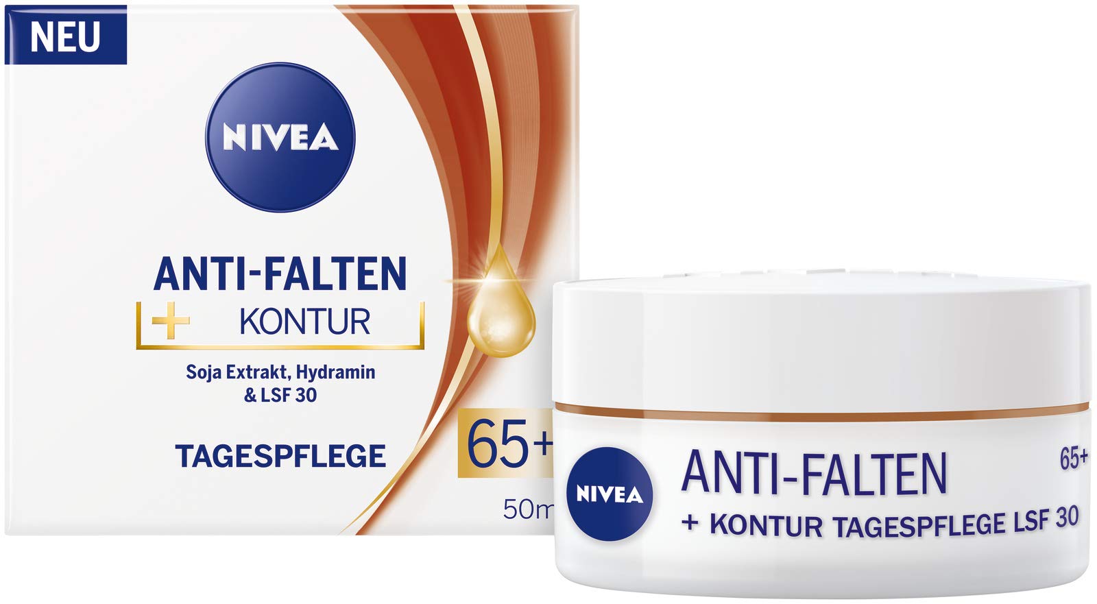 Nivea Anti-Wrinkle + Contour Day Cream 65+ 50 ml