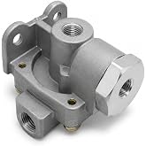 289714 QR-1C Quick Release Valve, 1/4-3/8 in NPT, Compatible with Bendix | Replaces Haldex KN32041, Bendix 289714CX, Freightliner A1214980 and Mack 25175160; for heavy-duty truck air brakes