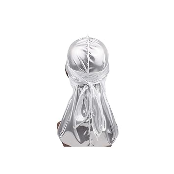 Amazon Com Men S Shiny Silky Durags Turban Hat Men Silk Durag