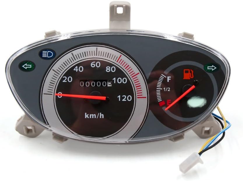 Sourcingmap 0-120km/h Digital Motorcycle Scooter Odometer Speedometer Meter Oil Gauge