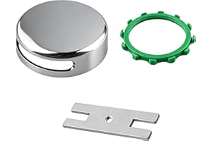 18009 Snap-On Bathtub Overflow Plate Kit in Chrome Plated,Bathtub Overflow Face Plate Will Fit 2.30" Outlets | Chrome Finish 