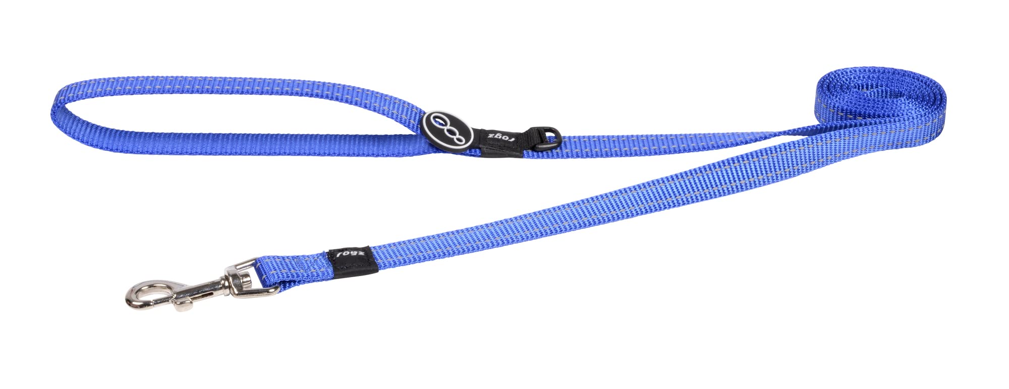 Reflective Dog Leash for Medium Dogs, 5/8" wide, 6' long, Blue