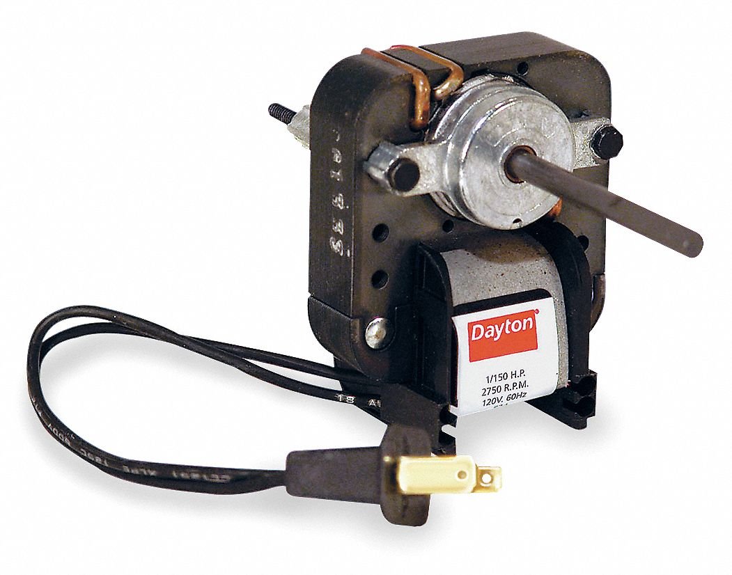 Dayton 1/150 HP C-Frame Motor, Shaded Pole, 2750 RPM, 120 Voltage,Frame Non-Standard
