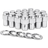 Cragar Standard Mag Lug Nut 14mmx1.5 with Duplex Washer 7/8" Hex 3/4" Shank Diameter Set of 20 Pcs