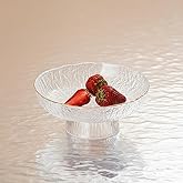 Fruit Bowl for kitchen decor Counter, 10.4‘’Large Decorative Bowl, Modern key bowls, High Foot Serving Blows with Irregular E