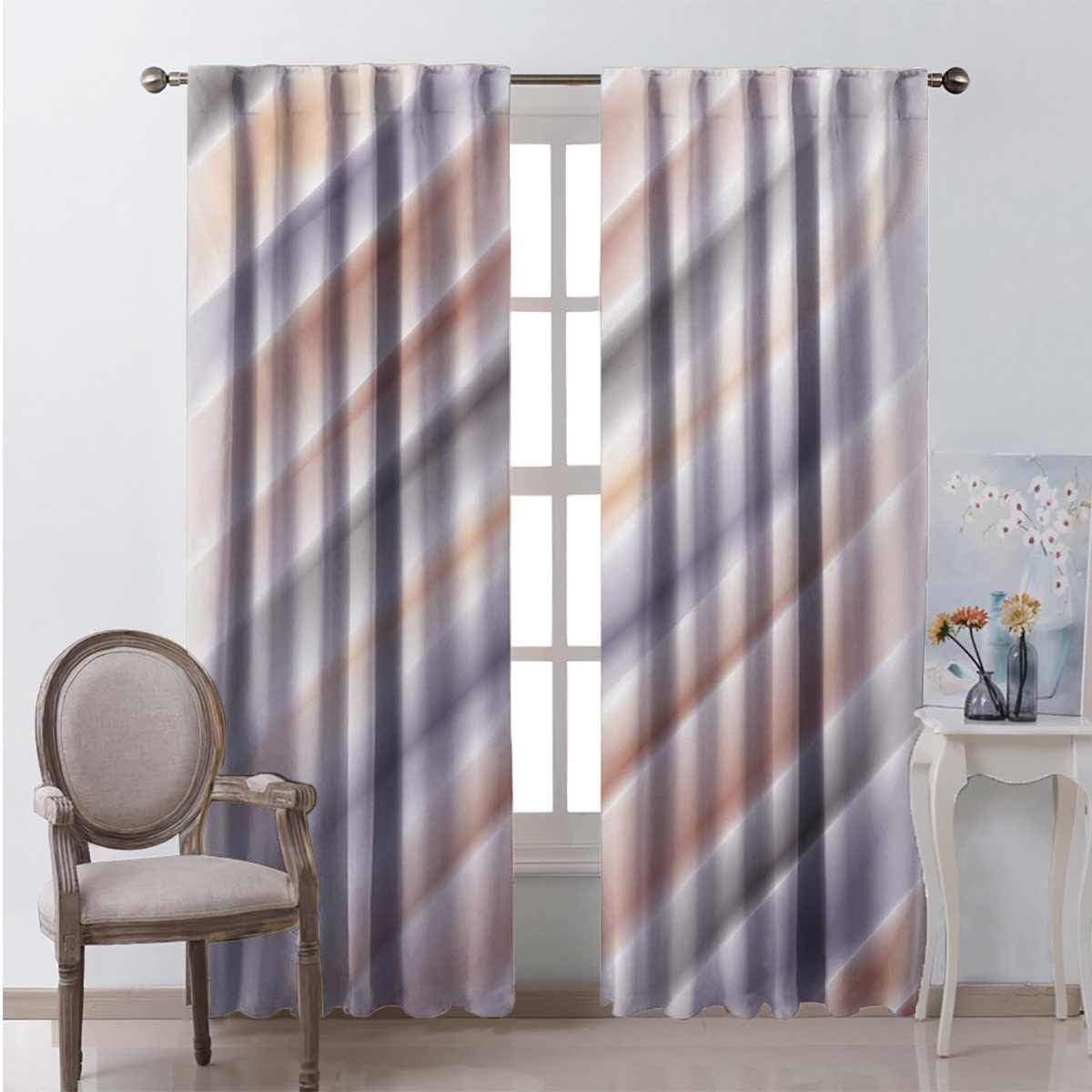 Modern Art - Cortina opaca con diseño digital de color pálido, 2