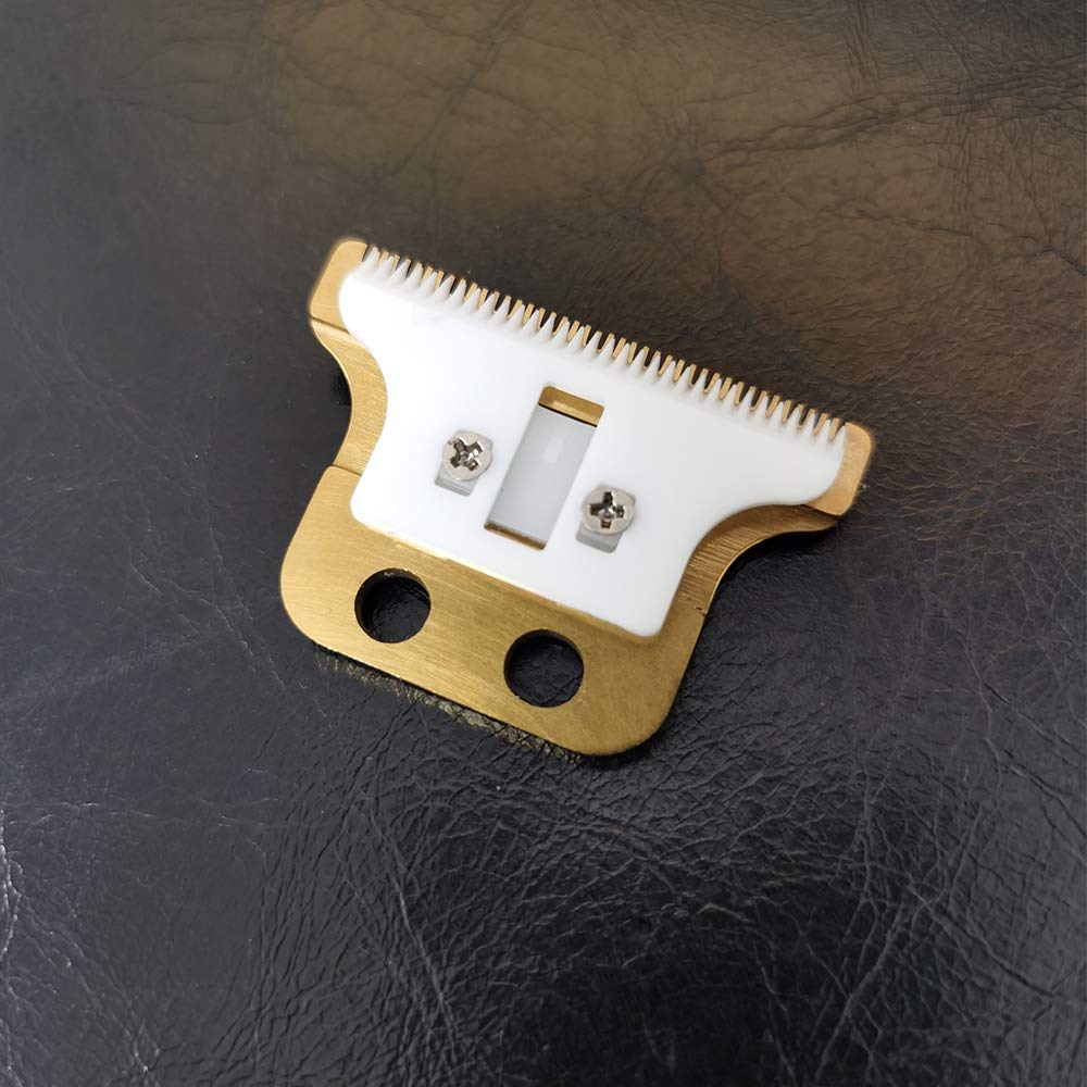 Adjustable 2 hole Double Wide Trimmer Replacement Blade #2215 Compliable with Wahl Detailer Corded, Wahl Detailer Cordless. 5 star Series Detailer 8081 (Ceramic + Gold Blade): Beauty