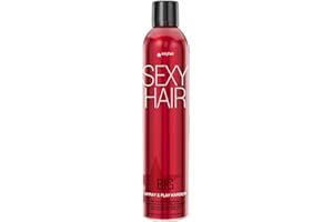 SEXY HAIR SexyHair Big Spray & Play Harder Firm Volumizing Hairspray | All Day Hold and Shine | Up to 72 Hour Humidity Resistance