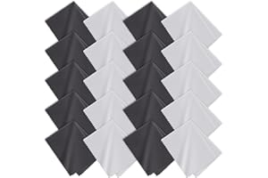 LIPETOL 40 Pack Microfiber Cleaning Cloth for Glasses (6"x7"), Lens Cleaner Cloth Microfiber Eye Glasses Clean Cloths for Eyeglasses, Camera Lens, Sunglasses, TV Screens, Cell Phones and Laptops