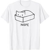 Threadless Fox Shiver Nope Cat Nap Graphic T-Shirt