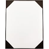 Menu Holders Made of Premium Faux Leather - Single Panel (10-Pack) Menu Covers Single Page (Brown, 8.5" x 11")