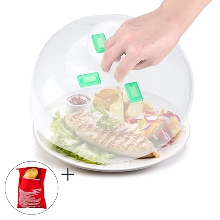 Tapa antisalpicaduras para microondas con ventilación de vapor, 11 ...