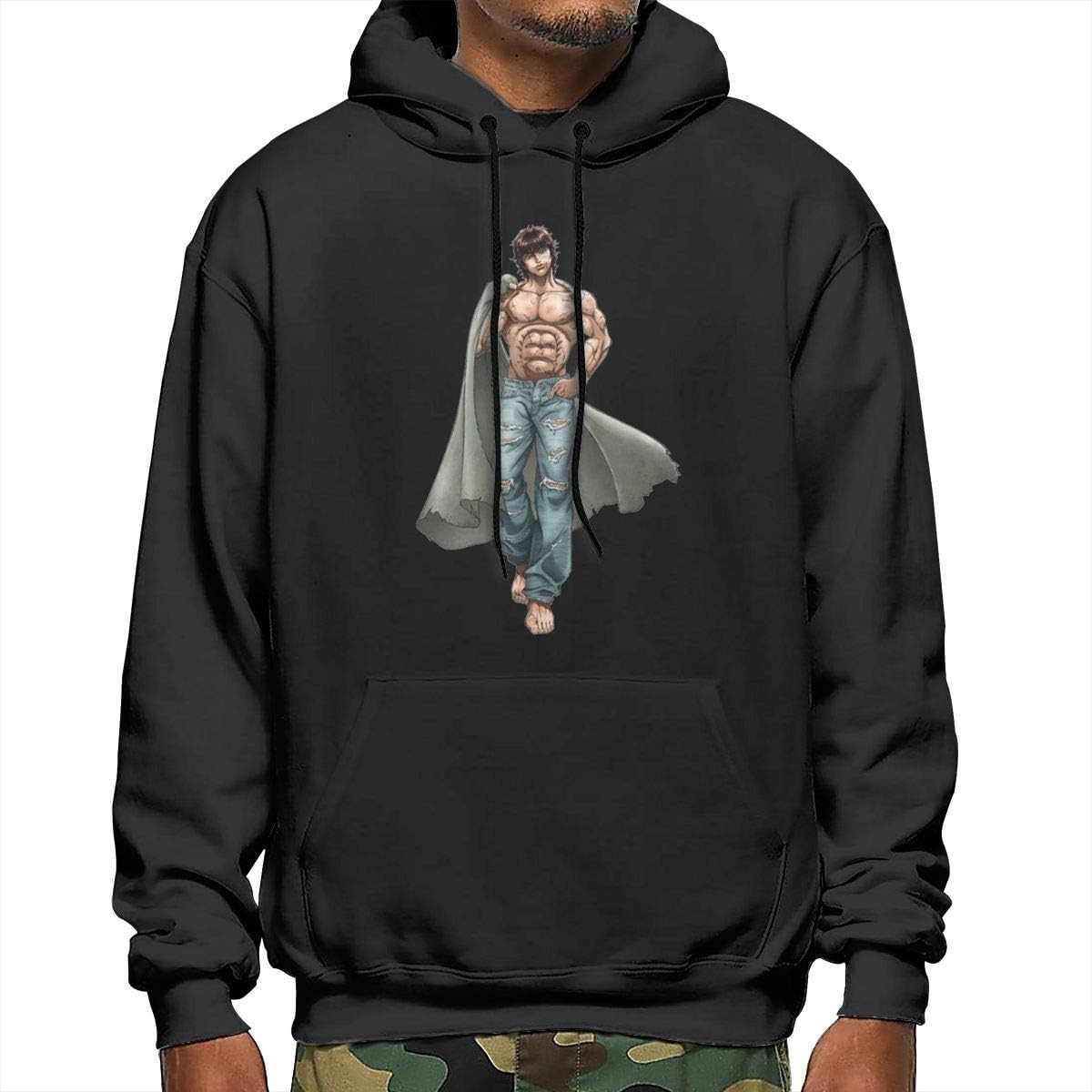 CRK008 Anime Grappler Baki Baki Men's Sweater Hoody Pullover at Amazon Menâs Clothing store