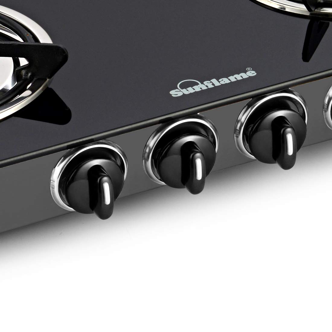 Best Designer Diamond BK Glass Top 4 Burner Gas Stove Sunflame Best