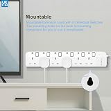 PARTH 6 Way Surge Protected Extension Lead 3m Cable Individual Switches UK view 5