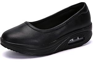 Touchmosees Women Nurse Sneakers Platform Sneakers Air Cushion Orthopedic Diabetic Walking Wedge Sneaker Ladies Toning Rocker Shoes