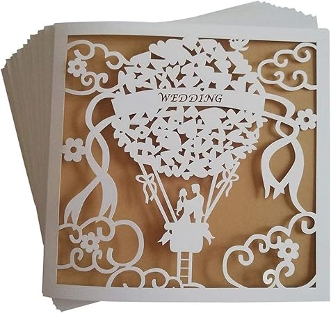 Jinsu Pezzi Carte Di Invito A Nozze Invito Matrimonio Per Festa Nuziale Con Carta Stampabile E Buste Per Matrimonio Anniversario Festa Nuziale Doccia Solo Per Matrimoni Amazon It Casa E Cucina