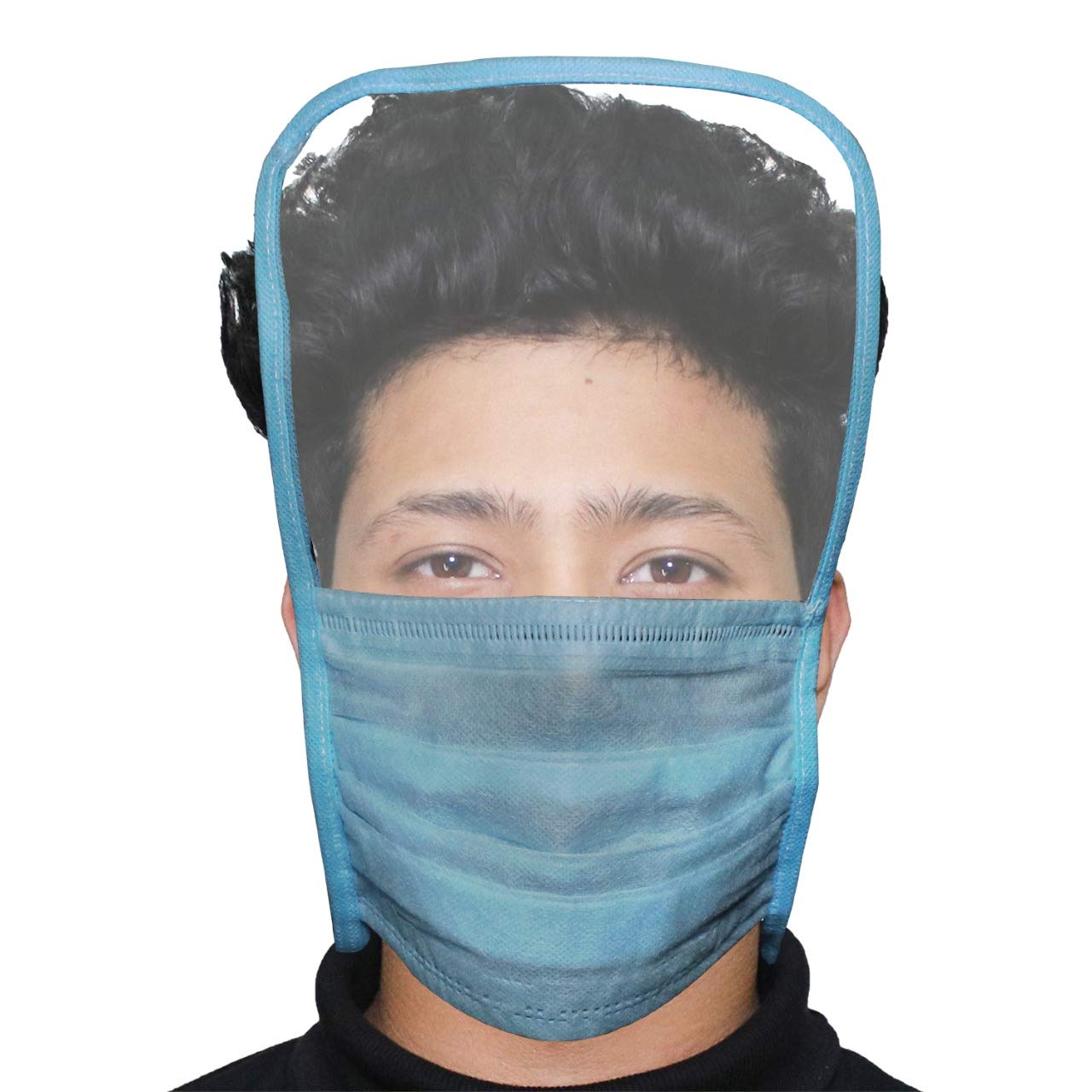 ORILEY ORMFS01 Disposable 3 Ply Face Mask with Eye Shield Anti Spittle