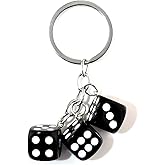 SORGERLY Dice Bag Charm Keychain - Metal Key Chain Purse Handbag Accessories - Lucky Gifts for Women Men