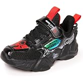 WZRUISEN Kid Boys Girls Lightweight Breathable Sneakers Strap Athletic Tennis Shoes for Running Walking