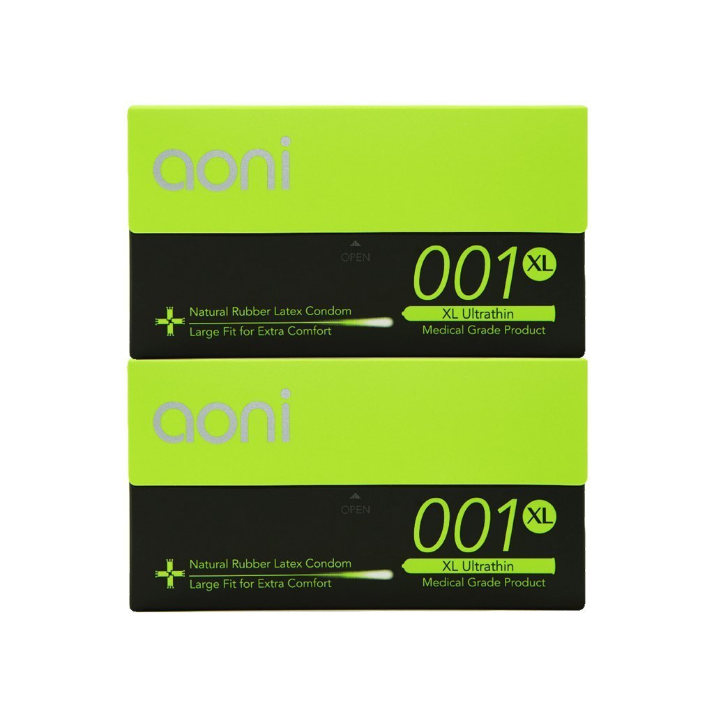 Aoni Condoms Pack - XL Ultrathin 001 2 of 12 Pack Box - 001 Series-Limited TIME Sale!