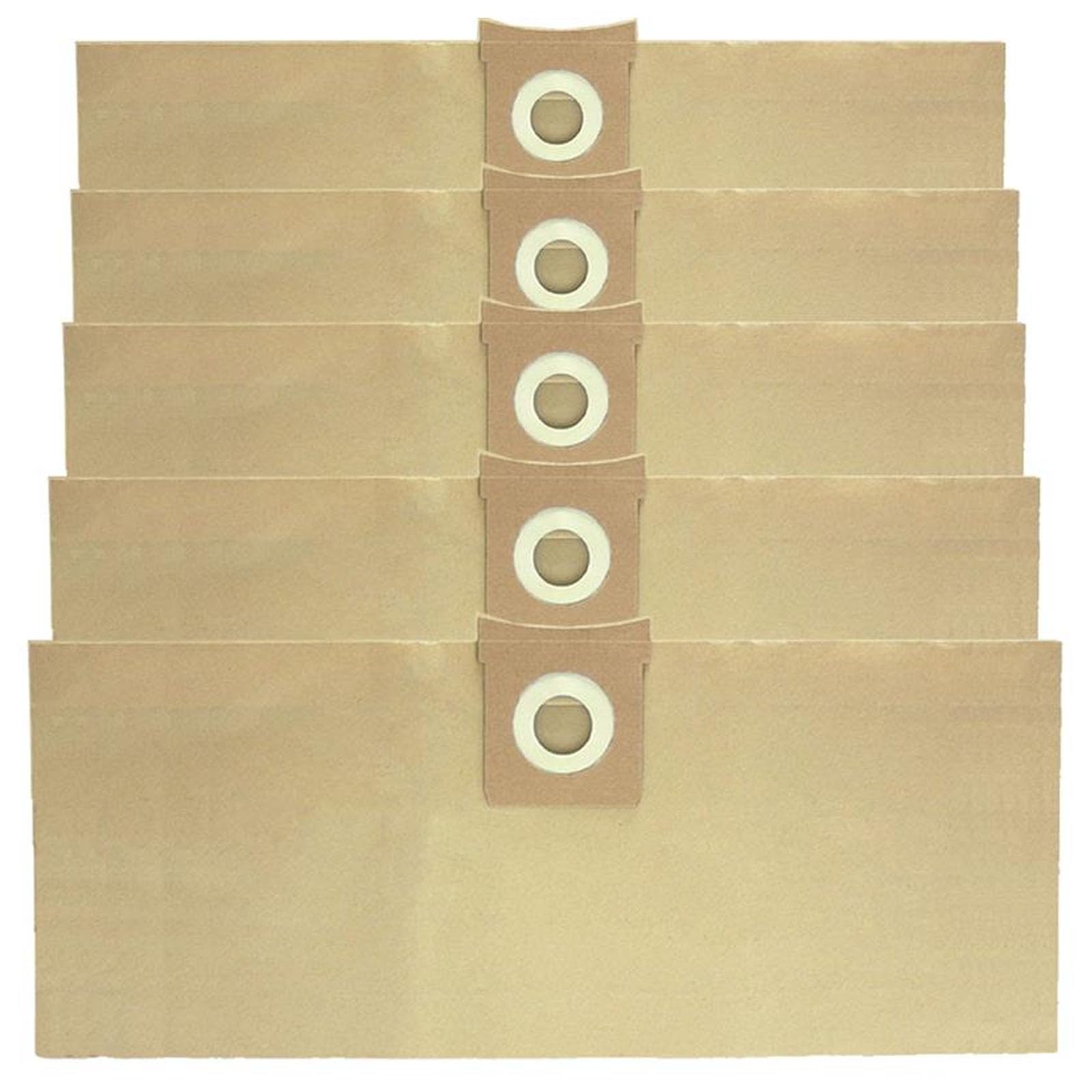 SPARES2GO Strong Dust Bags for Titan 16L 20L 30L 40L Vacuum Cleaners (Pack of 5)