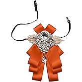 GHTIYLP Sparkle Bow Ties for Men and Women Big Rhinestone Bow Tie Satin Ribbon Bowtie for Suit Tuxedo Evening Party