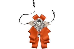 GHTIYLP Sparkle Bow Ties for Men and Women Big Rhinestone Bow Tie Satin Ribbon Bowtie for Suit Tuxedo Evening Party