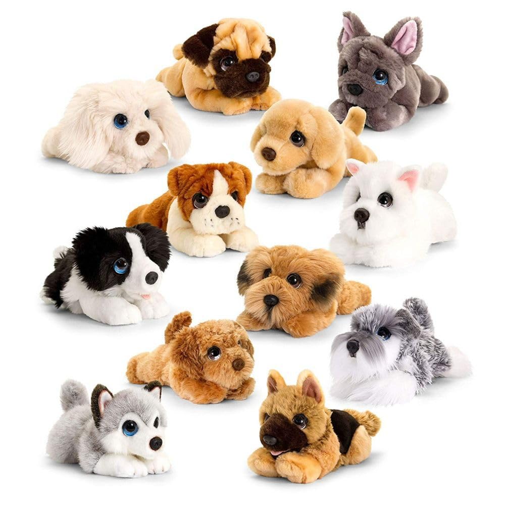 Keel Toys Signature Cuddle Puppy Cute Pet Dog Soft Plush 25cm (Random Model, Pack of 1)