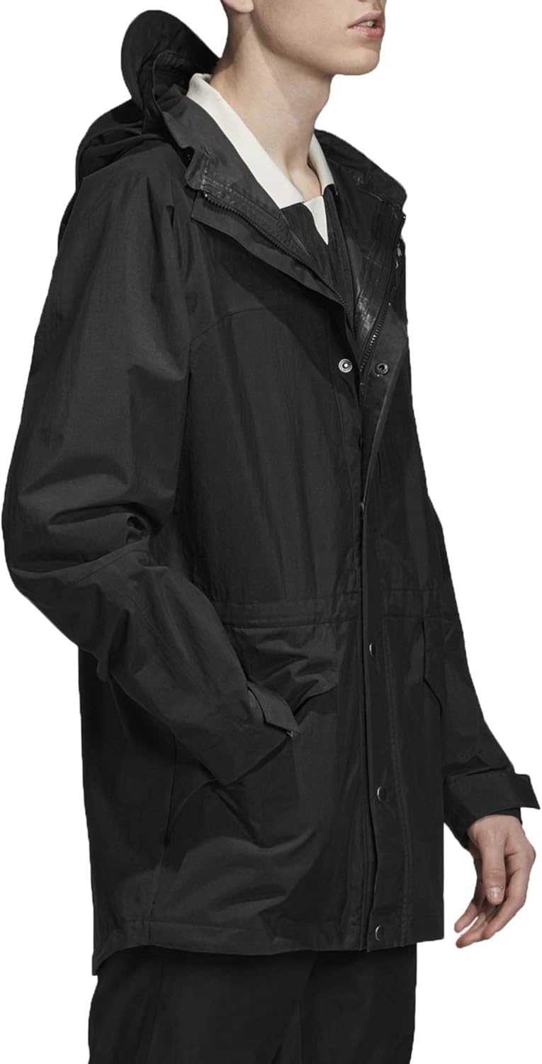 COOFANDY Men's Waterproof Rain Jacket With Hood Windproof Lightweight Outdoor Long Raincoat at  Men’s Clothing store