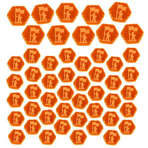 TI4: Infantry Token Set, Fluorescent Orange (50)