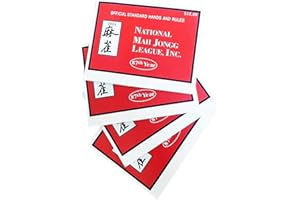KUSEN Mahjong Cards 2024, 4 PCS Mahjong Cards 2024 Large Print, National MahJongg League 2024 Standard Size Card - Mahjongg Cards - Official Hands and Rules